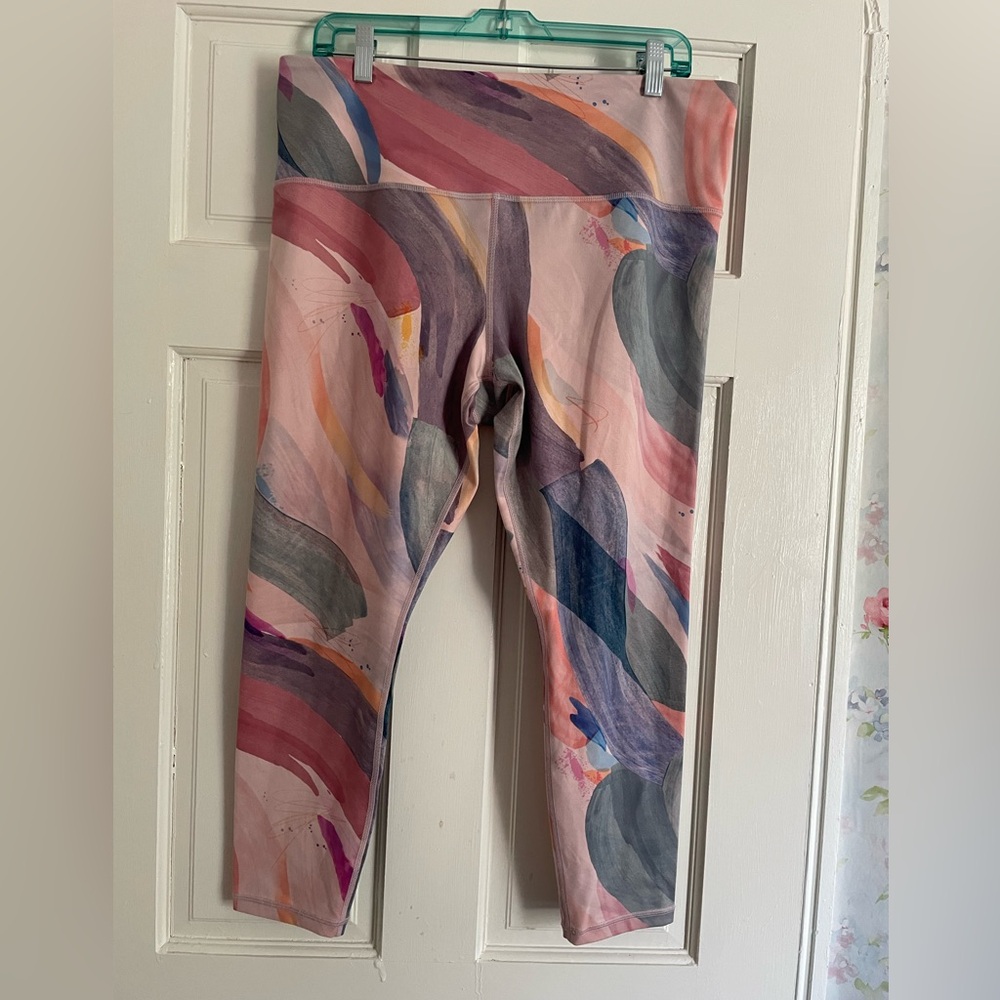 Athleta Watercolor Elation 7/8 Tight Leggings